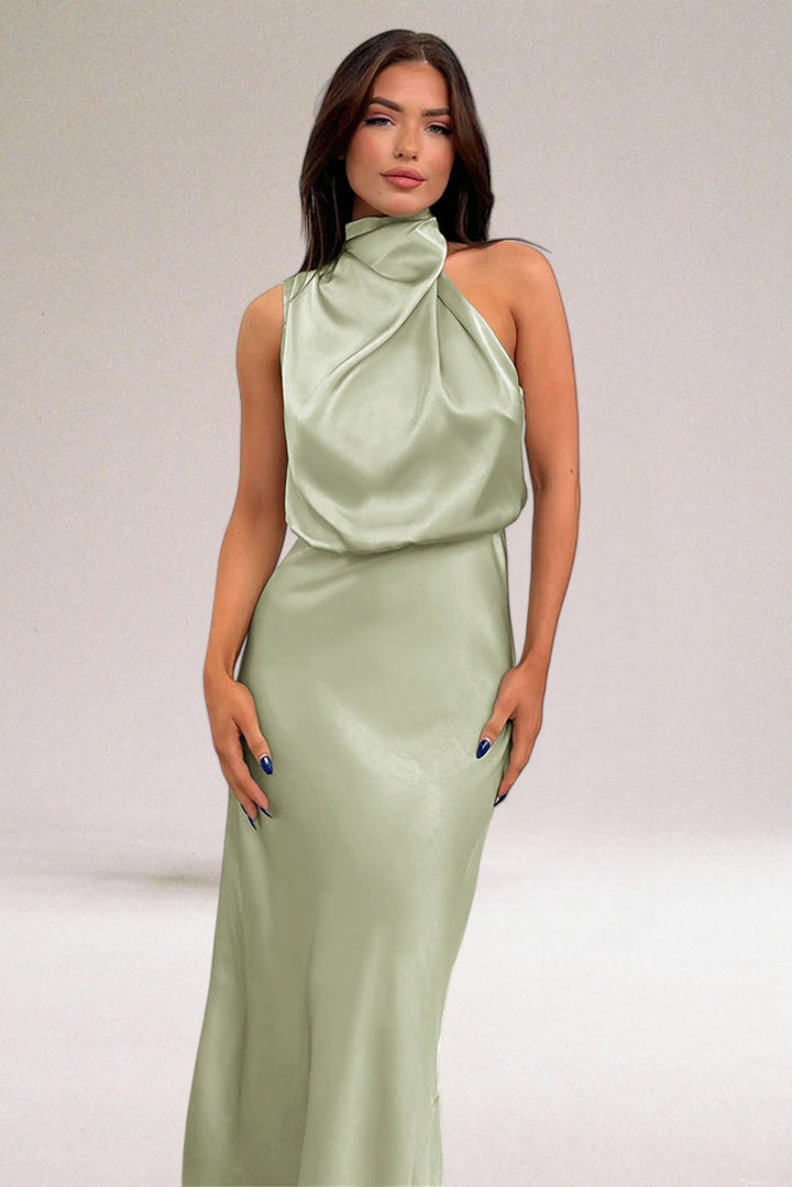 ELARA™ - Sophisticated Satin Evening Gown