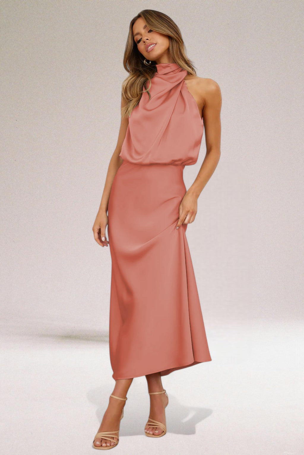 ELARA™ - Sophisticated Satin Evening Gown