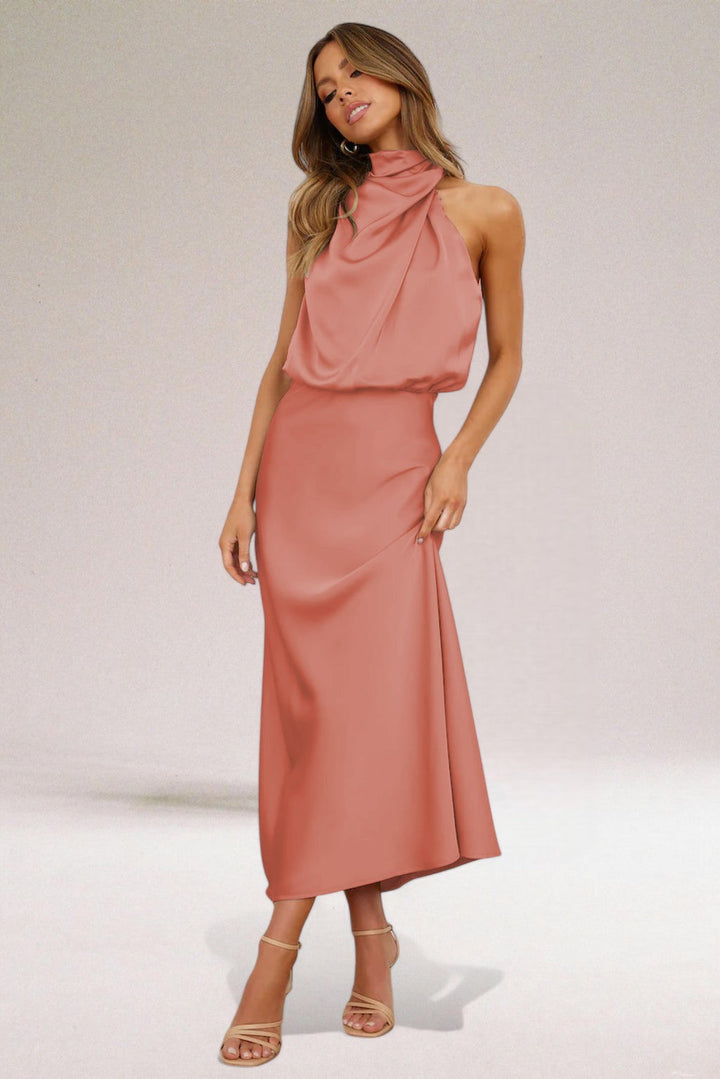 ELARA™ - Sophisticated Satin Evening Gown