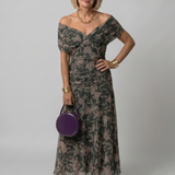 Marisol | Vestido Midi Off Shoulder con Fluidez