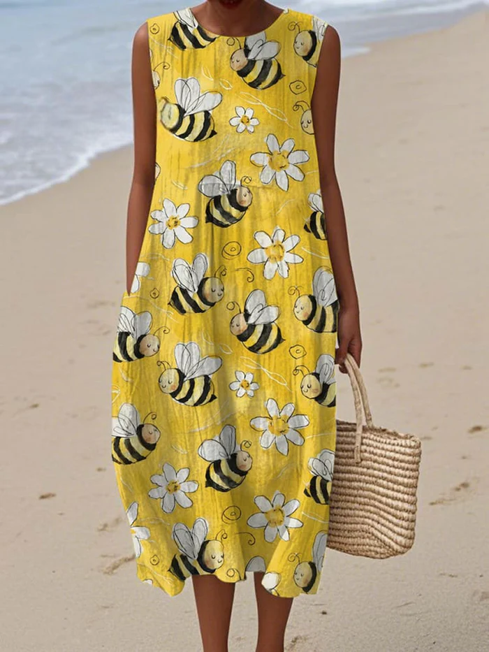 Abeja - Vestido de Verano Brillante Sunny Buzz
