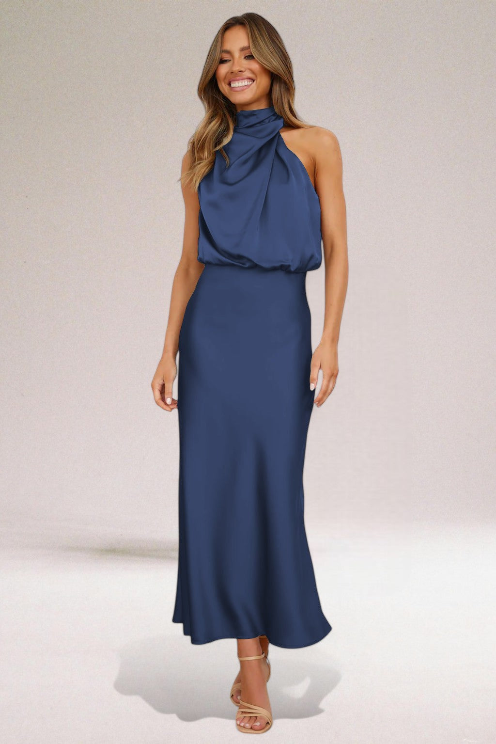 ELARA™ - Sophisticated Satin Evening Gown