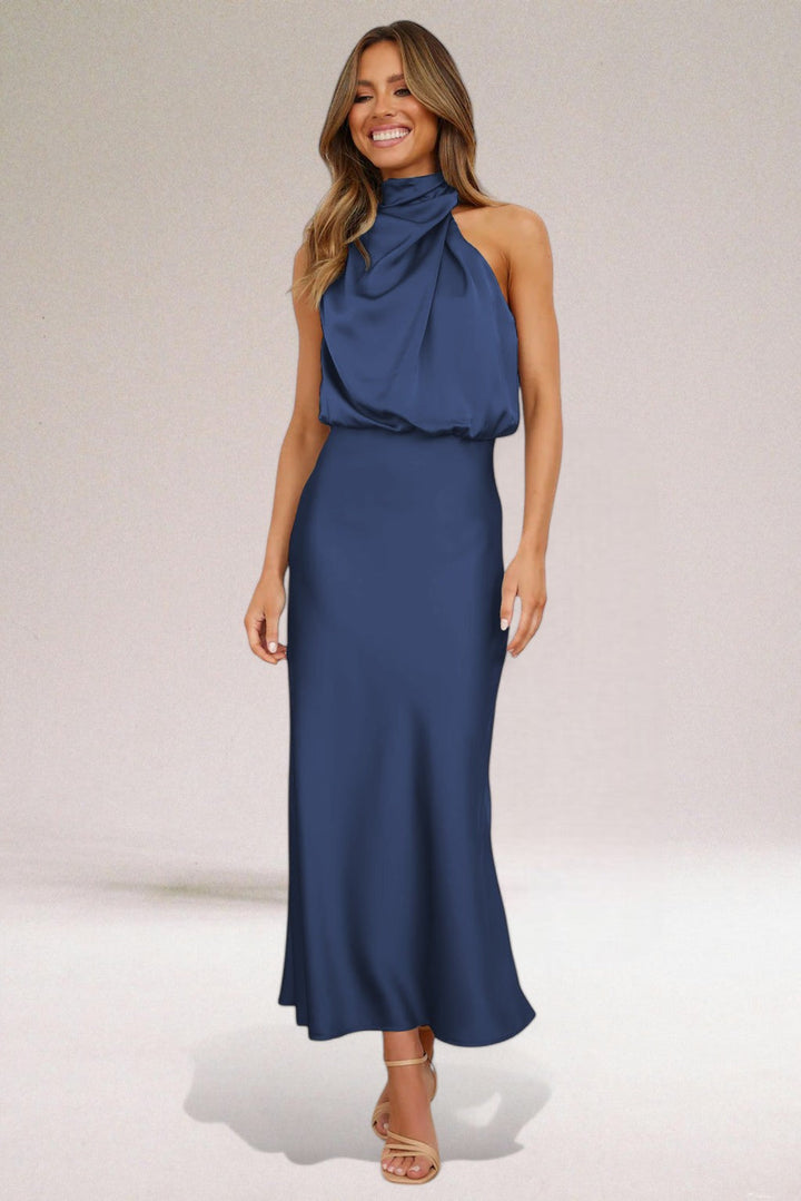 ELARA™ - Sophisticated Satin Evening Gown