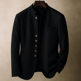 Aleksander Signature-Saco de Traje con Cuello Alto y Elegancia Atemporal