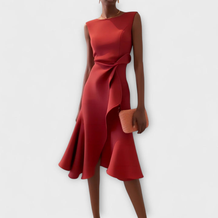 MARISSA™ – Chic Sleeveless Wrap Dress