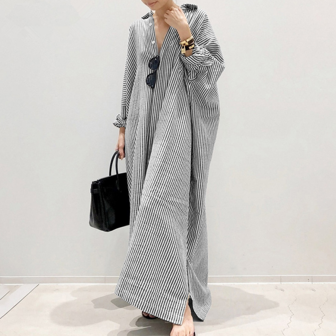 LINNAEA™ - Casual Striped Maxi Dress