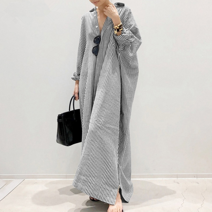 LINNAEA™ - Casual Striped Maxi Dress