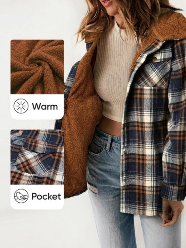 HANNAH™ - Stylish Plaid Jacket