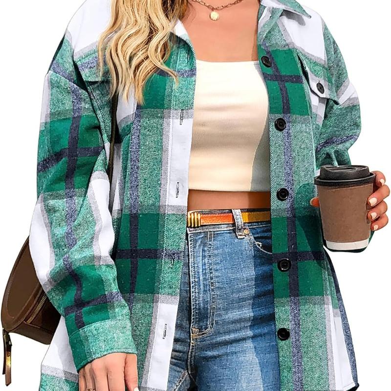 BRIGID™ - Chic Plus-Size Shacket