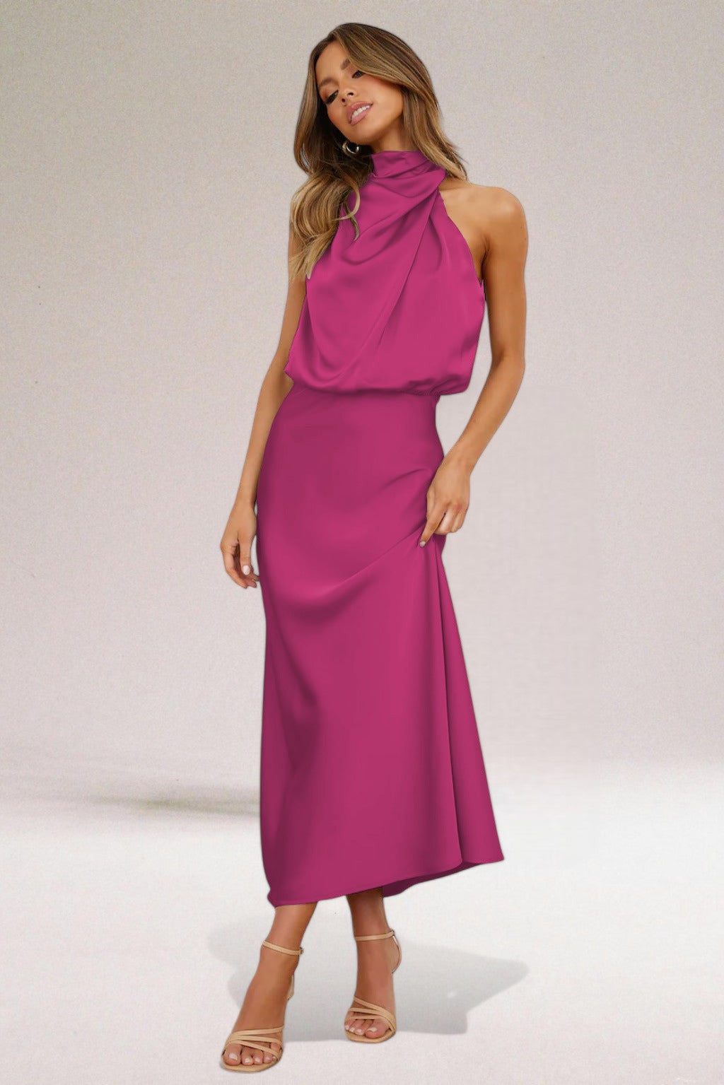 ELARA™ - Sophisticated Satin Evening Gown