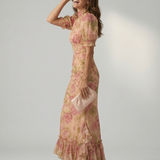 Cayetana | Vestido Maxi de Cuello Alto Suave