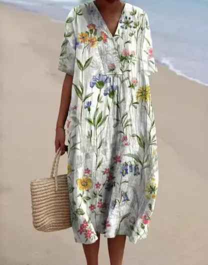 Merel | Vestido Maxi Floral Retro