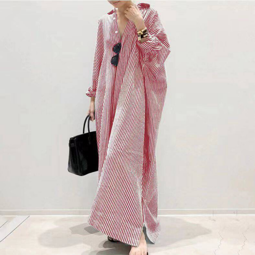 LINNAEA™ - Casual Striped Maxi Dress