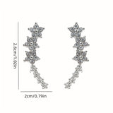 Valeria™ – Pendientes Trepadores de Brillo Floral
