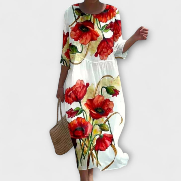 SHAE™ - Graceful Floral Maxi Gown