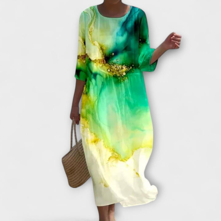 SHAE™ - Graceful Floral Maxi Gown