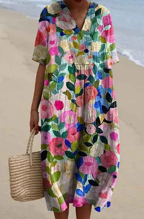 Fenna™ | Vestido Estampado Brisa de Verano