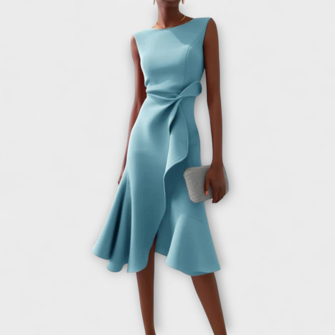 MARISSA™ – Chic Sleeveless Wrap Dress