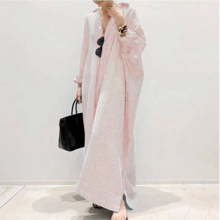 LINNAEA™ - Casual Striped Maxi Dress