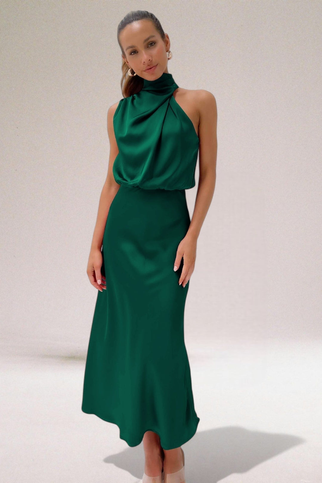 ELARA™ - Sophisticated Satin Evening Gown