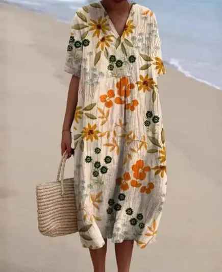 Fenna™ | Vestido Estampado Brisa de Verano
