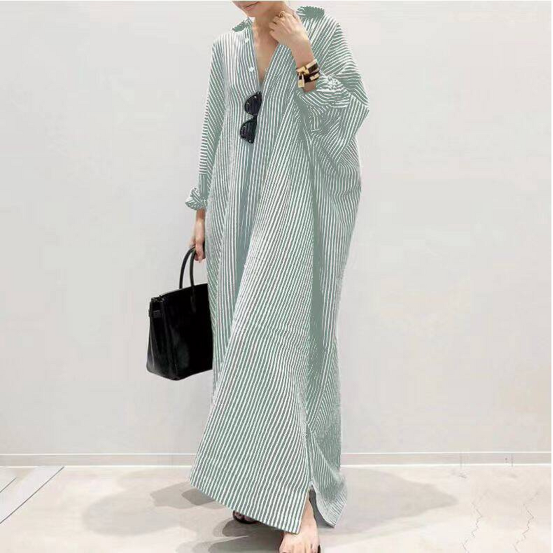 LINNAEA™ - Casual Striped Maxi Dress
