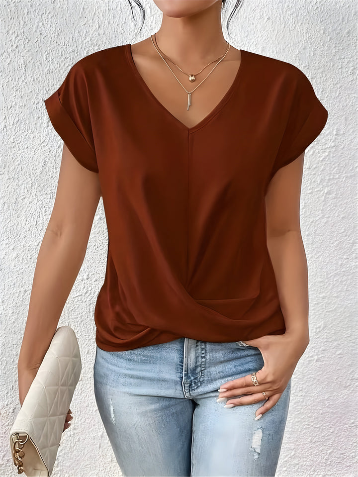MARTA™ | Top con escote en V y detalle cruzado que favorece