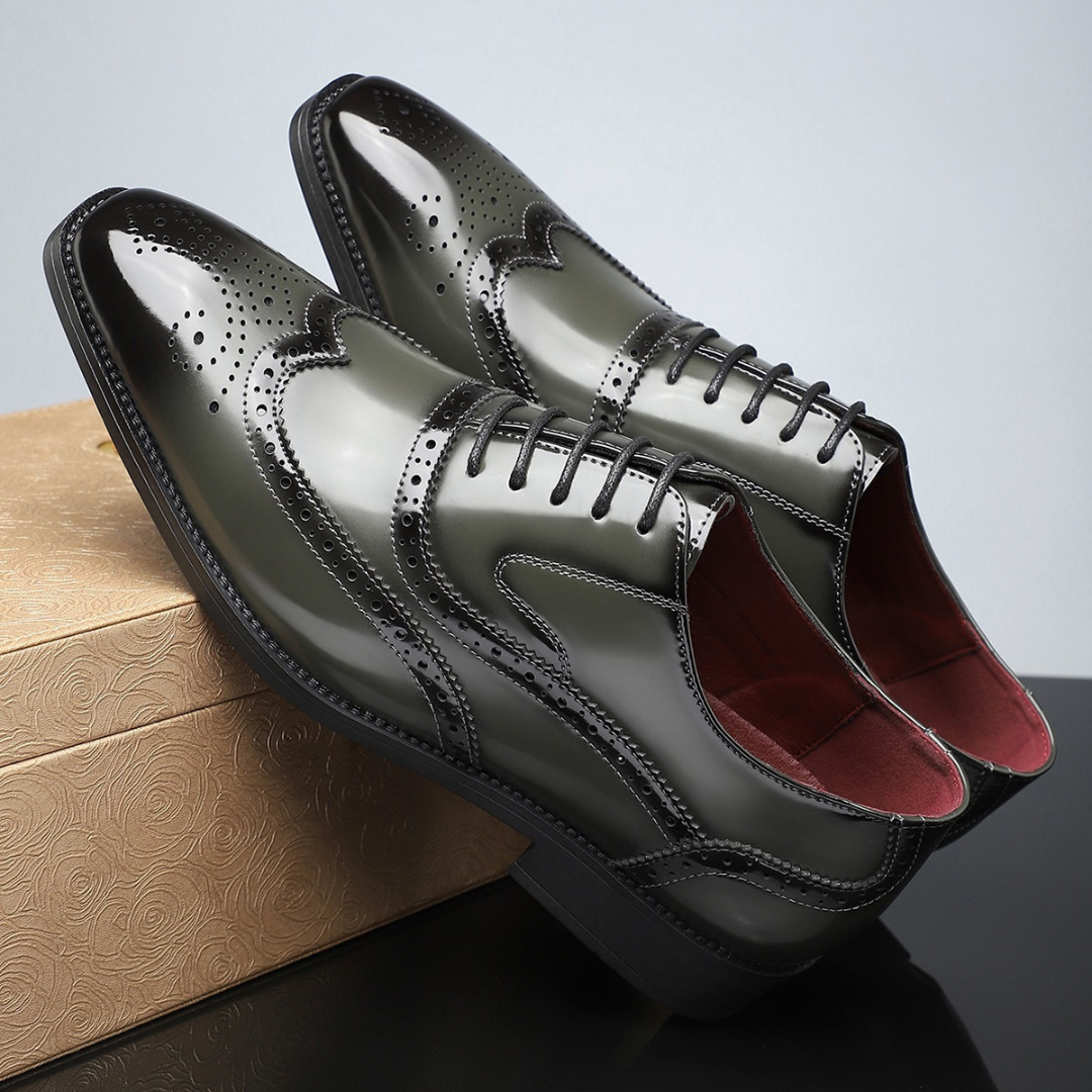 MONTCLAIR™ Zapato Brogue para Caballero – Sabor Refinado. Presencia Indiscutible.