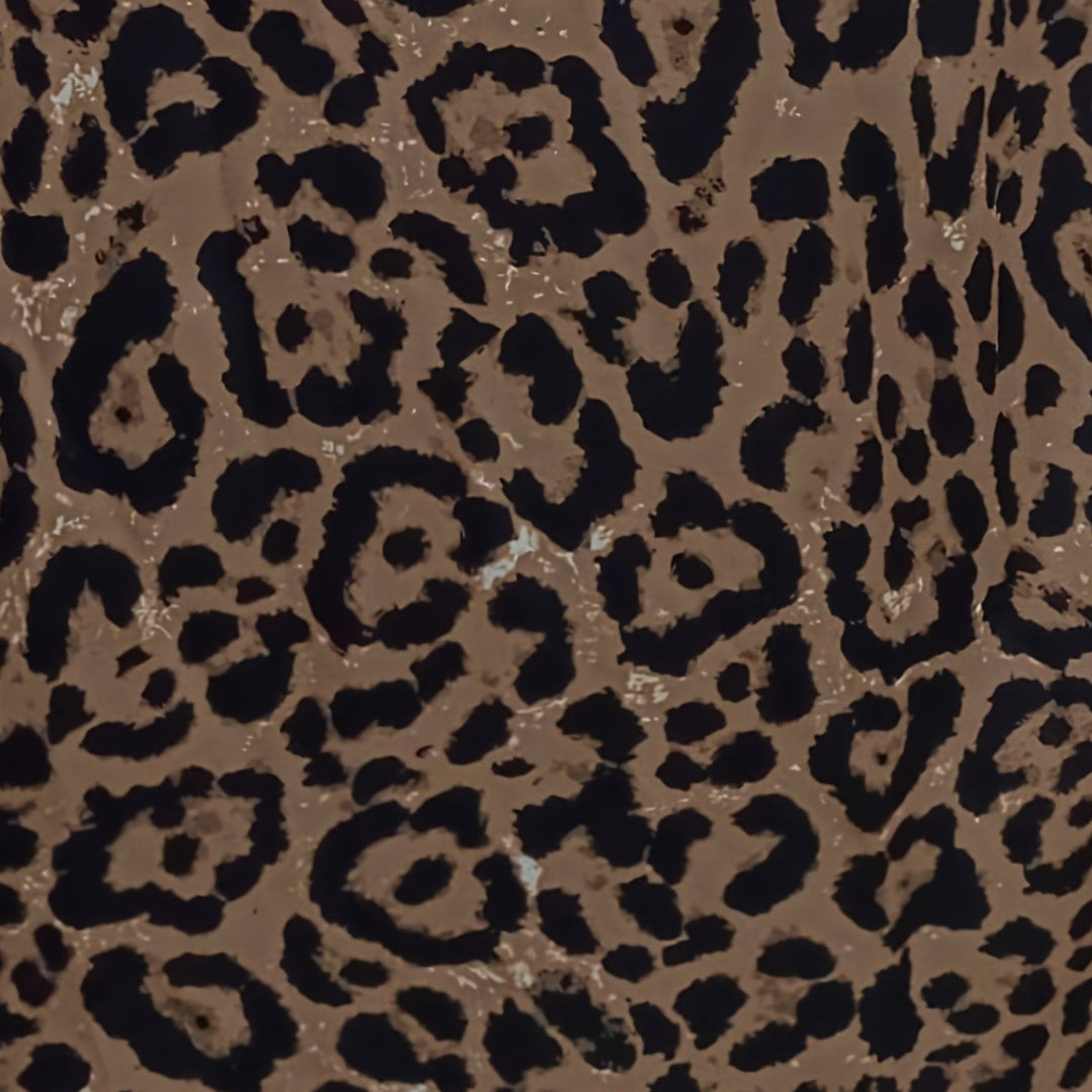 Falda midi con estampado de leopardo