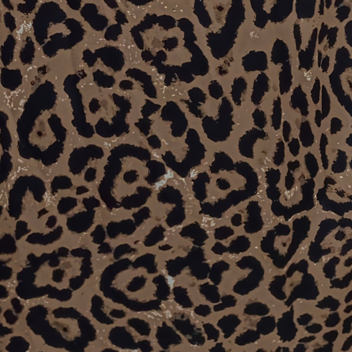 Falda midi con estampado de leopardo