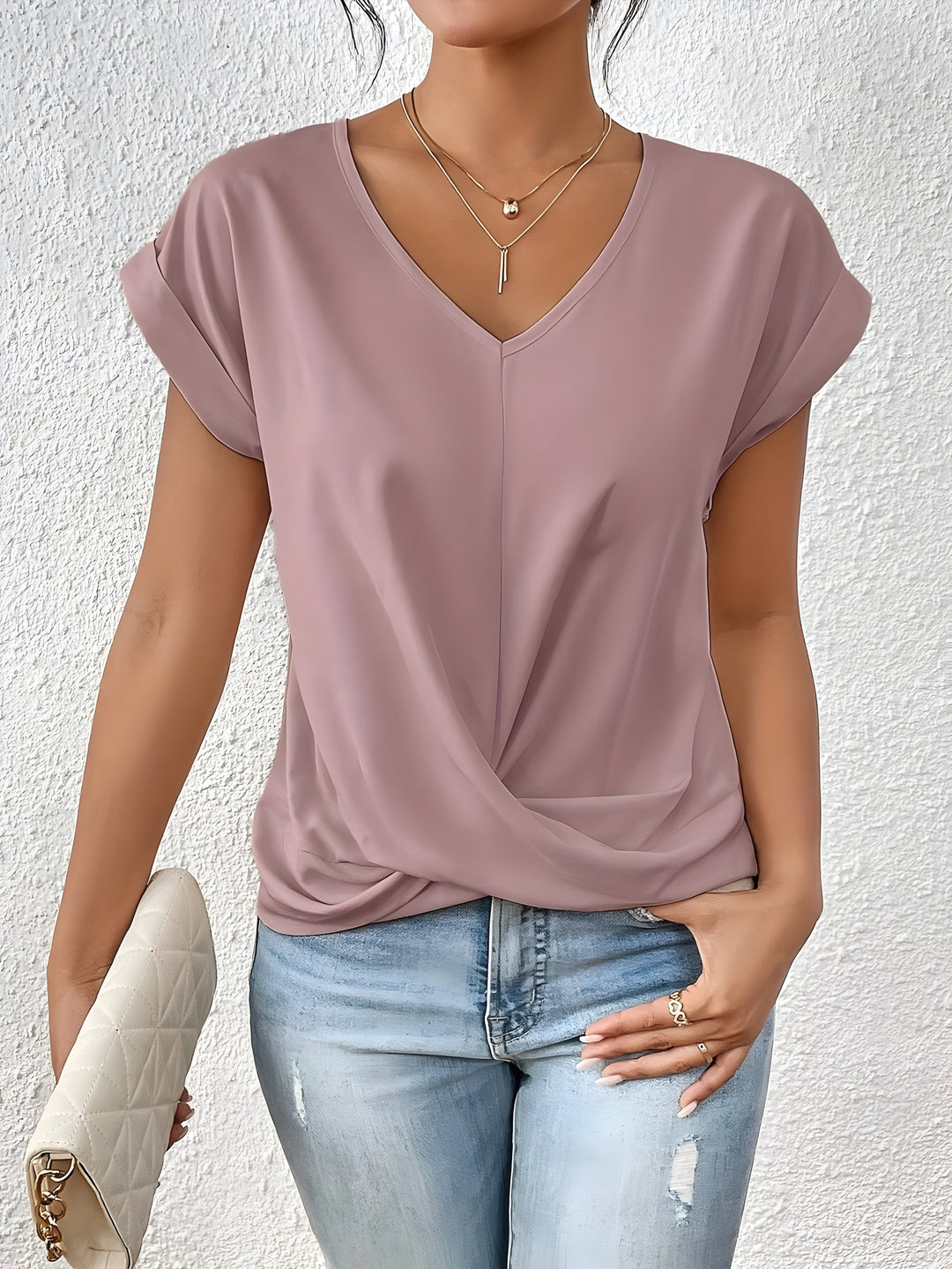 MARTA™ | Top con escote en V y detalle cruzado que favorece