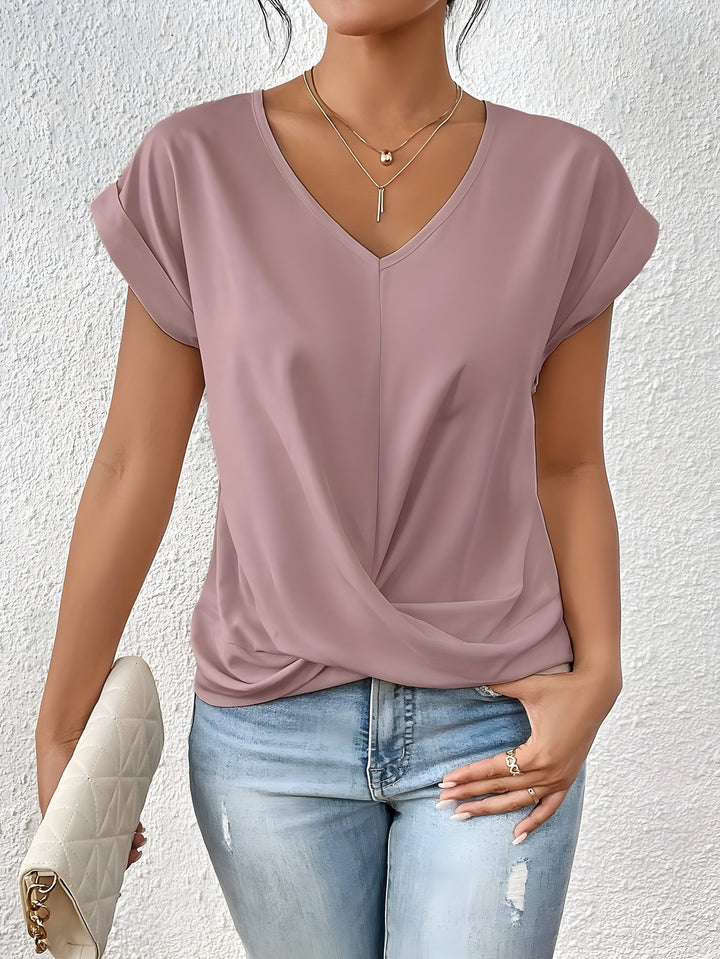 MARTA™ | Top con escote en V y detalle cruzado que favorece