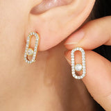 Pendientes de botón Melissa