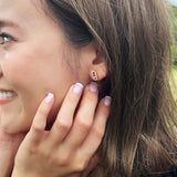 Pendientes de botón Melissa
