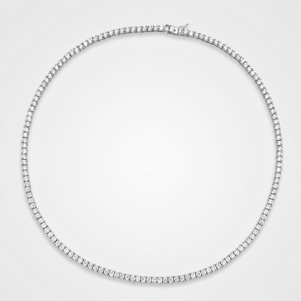 Collar rivière con piedras claras en toda la vuelta