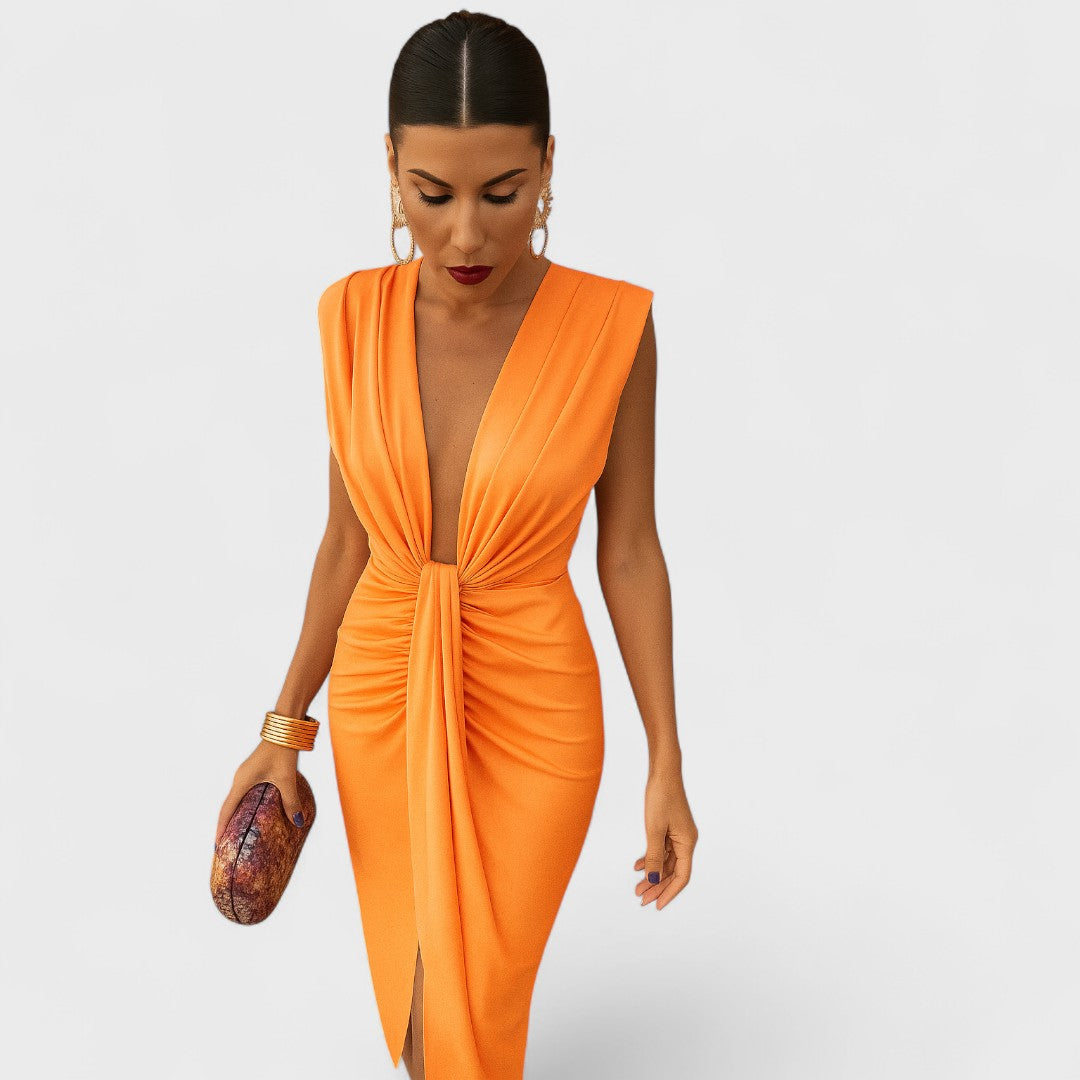 Julia - Dress with Open Neckline