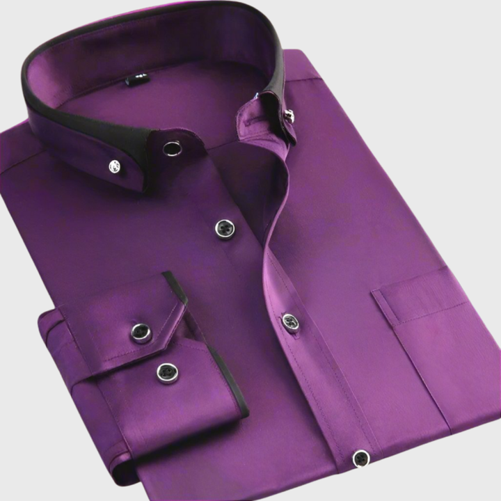 LUMEN TALLINN | Camisa de hombre con cuello contrastante
