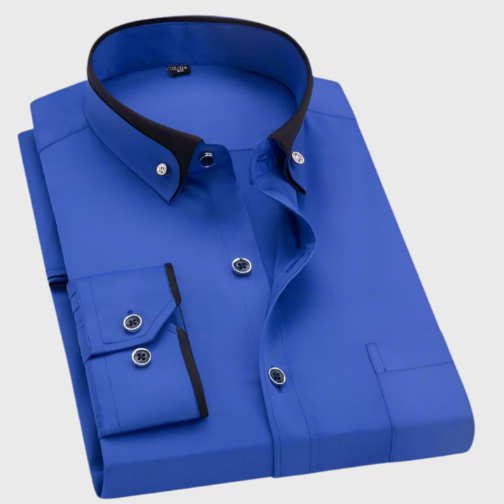 Camisa de hombre con cuello en contraste