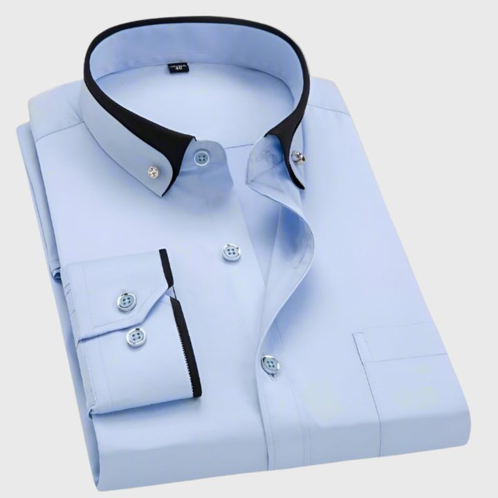 LUMEN TALLINN | Camisa de hombre con cuello contrastante