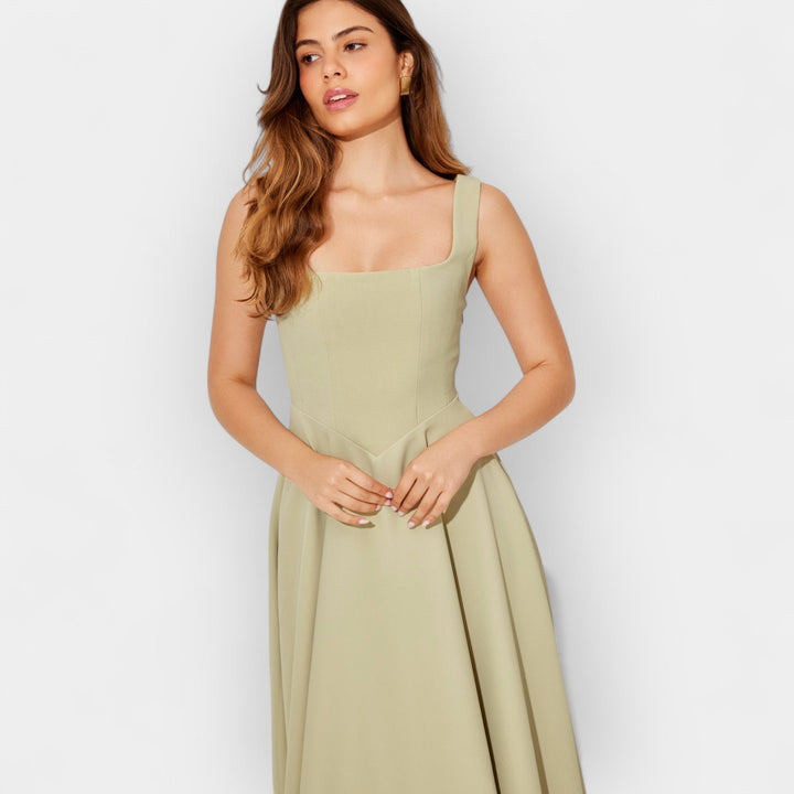 A-Line Midi Dress
