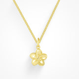 Collar con colgante de flor de hibisco