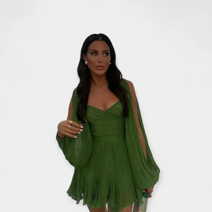 Charming Short-Sleeve Dress