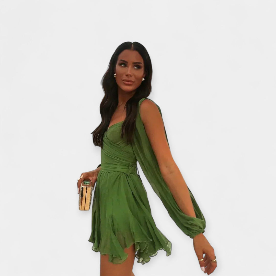 Charming Short-Sleeve Dress