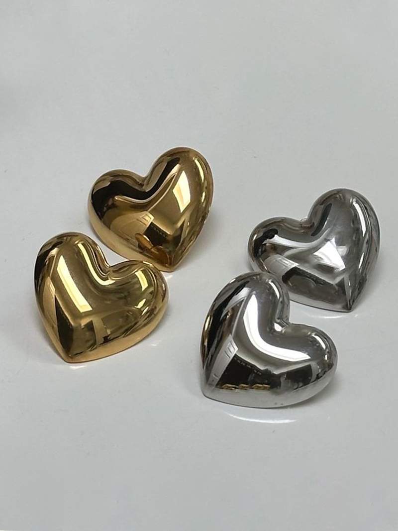 Pendientes de corazón inspirados en el amor