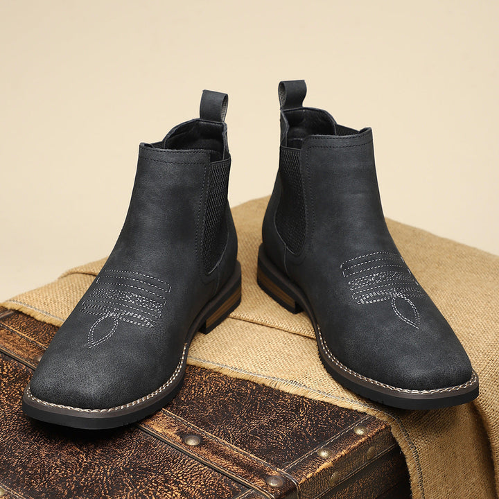 BOTAS DE CUERO CÓMODAS PARA HOMBRE