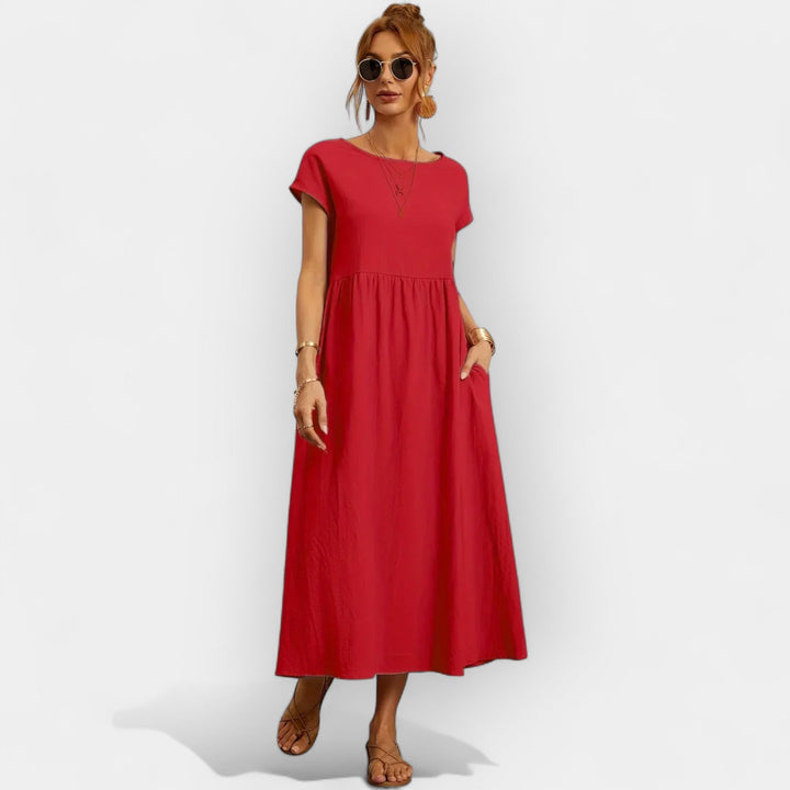 Vestido Fluido con Bolsillos