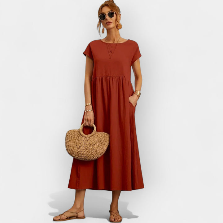 Vestido Fluido con Bolsillos