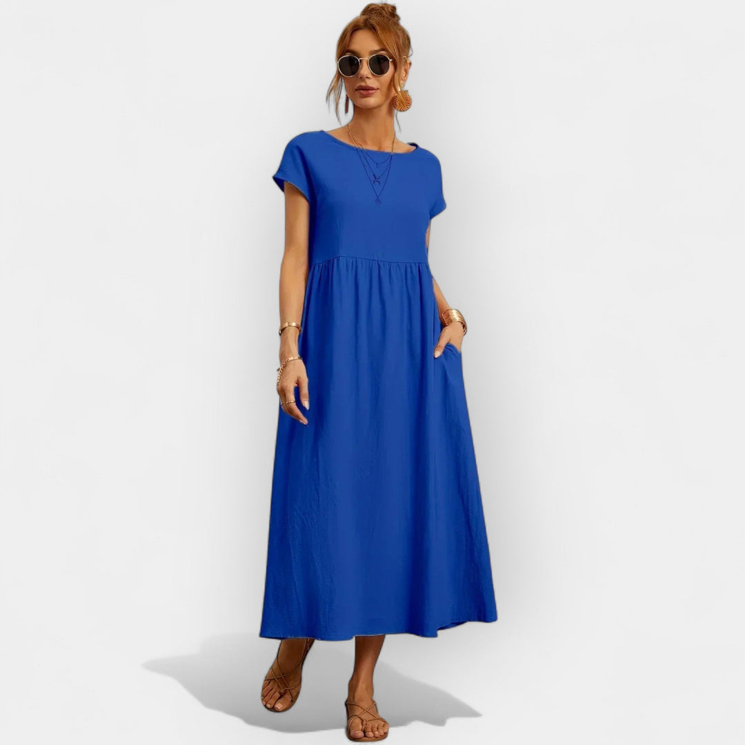 Vestido Fluido con Bolsillos