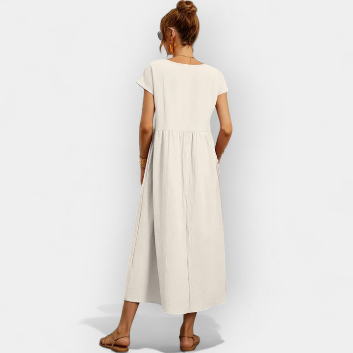 Vestido Fluido con Bolsillos