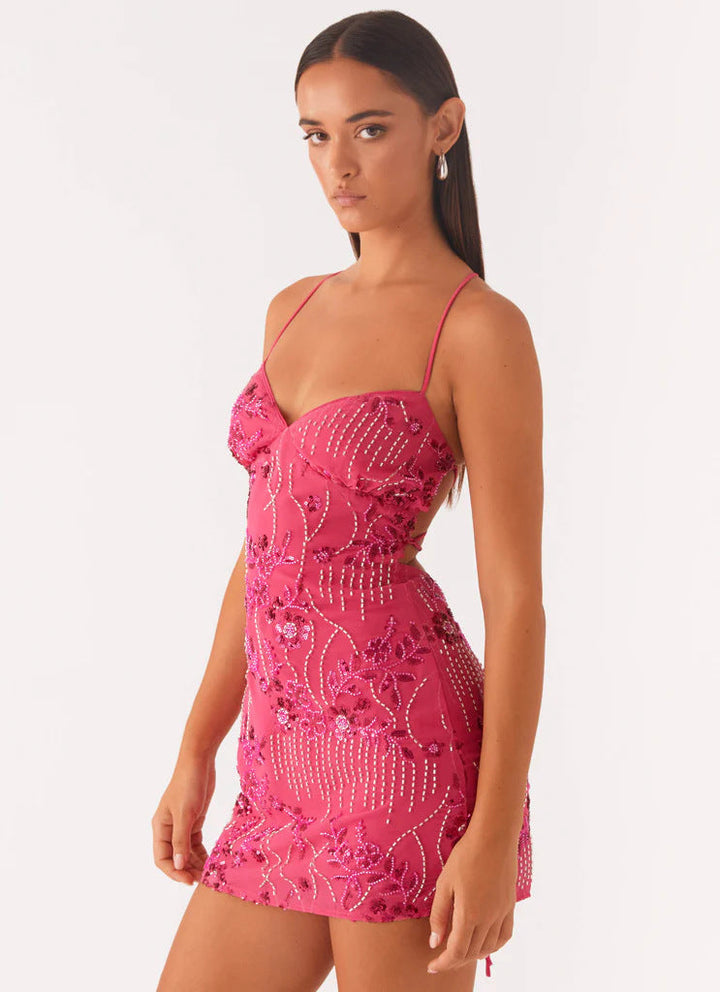 LIMA™ - Sleeveless Deep V-Neck Mini Cami Dress for Casual Wear